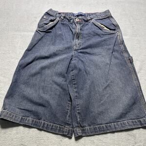 Y2k 2000s Baggy Carpenter Shorts Jhorts Womens 16 28x13 Hamilton Wide Leg Loose